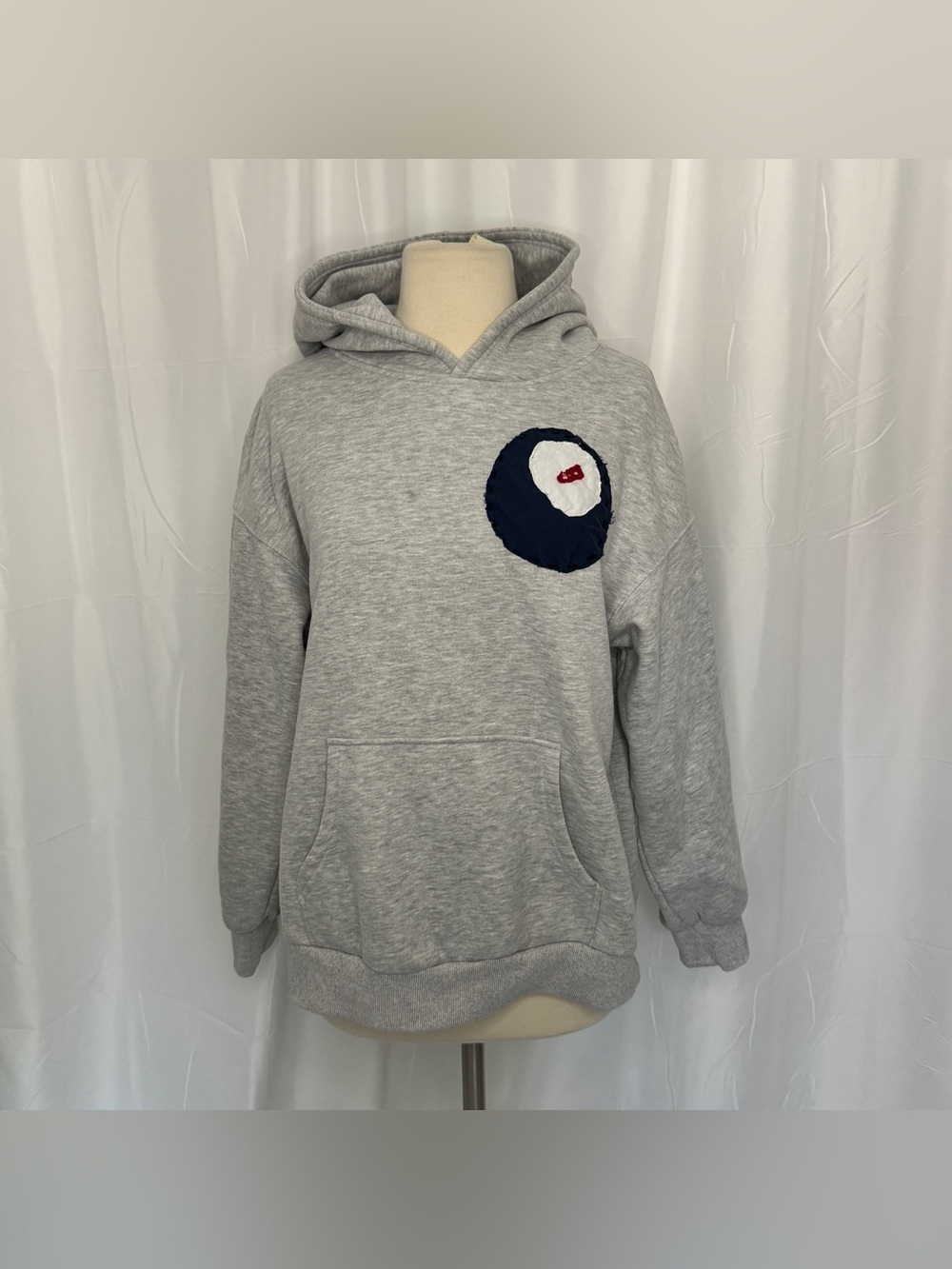 Grey Hoodie with 8 Ball